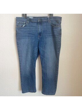 LL Bean Womens Jeans Size 42 Blue Denim Bean Flex Classic Fit Stretchy Comfy